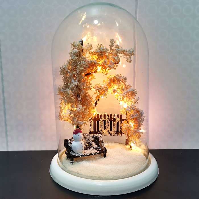 چراغ خواب پارک طرح زمستان تزئین دکوراتیو و نورپردازی فانتزی - فروشگاه اینترنتی گشنیز