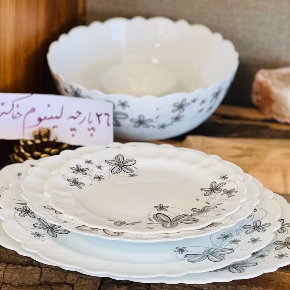 پک 2تایی _ هر سرویس آرکوپال 26 پارچه میباشد _ طرح لینیوم