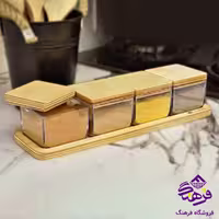 ست ادویه اشکان دلسا چوبی مربع