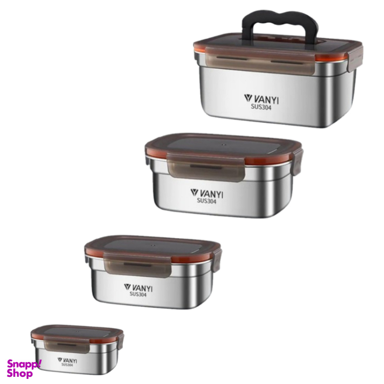 ست ظروف نگهدارنده VANYI مدل 3101 مجموعه 4 عددی