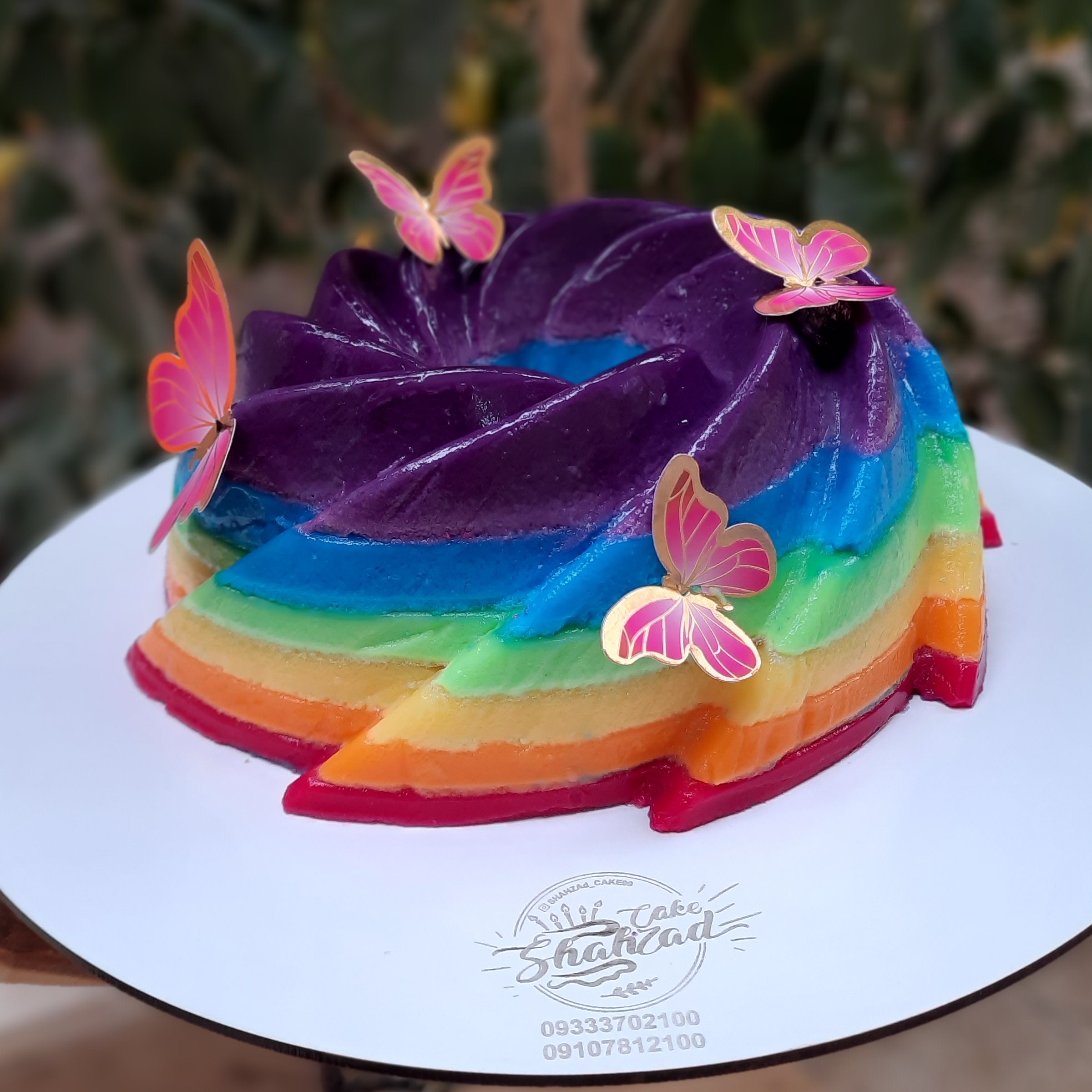 ژله رنگین کمان زیبا و بسیارجذاب برای پذیرایی بصورت تک نفره یاجمعی