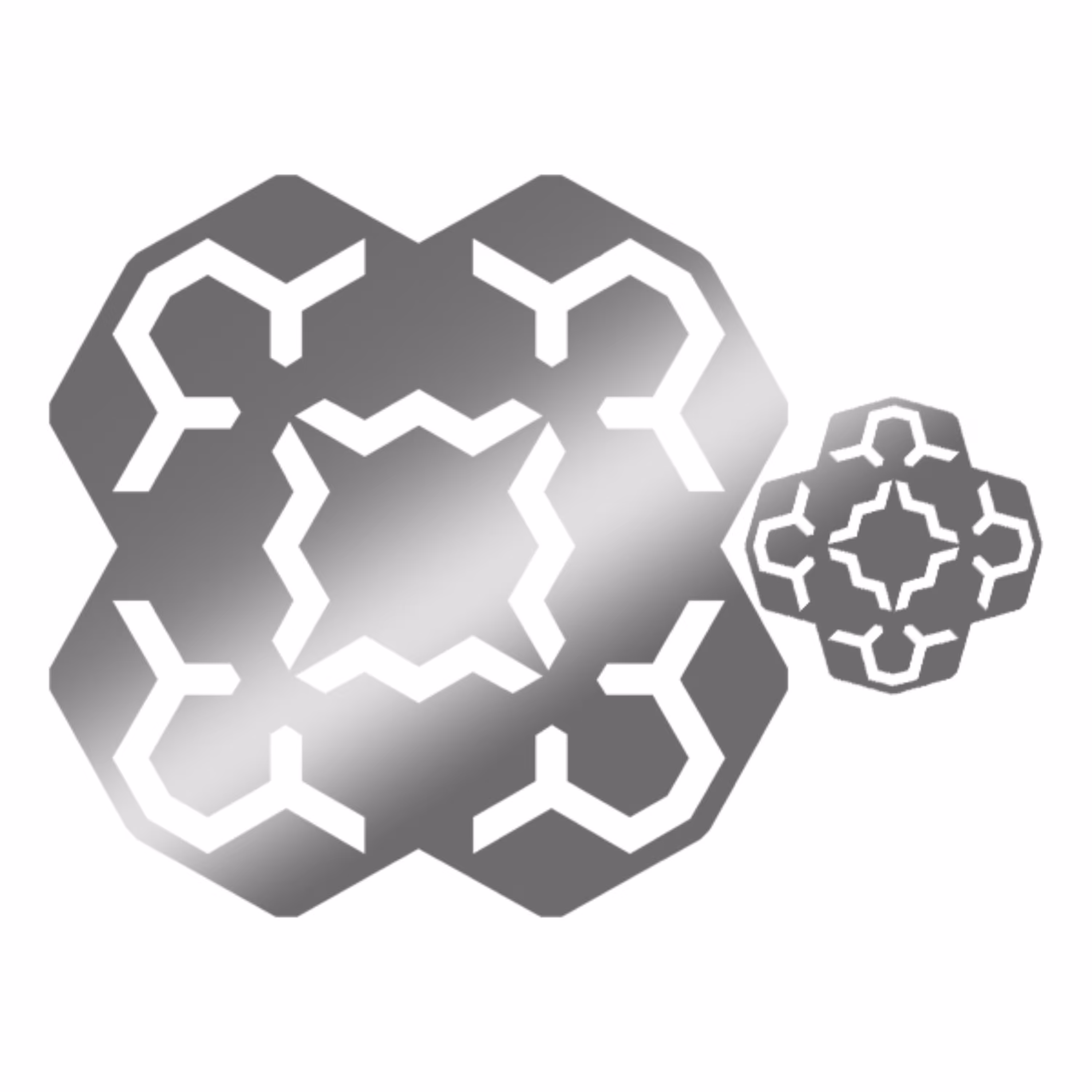 زیر بشقابی مدل 1406 مجموعه 4 عددی نقره ای به همراه زیر لیوانی ست