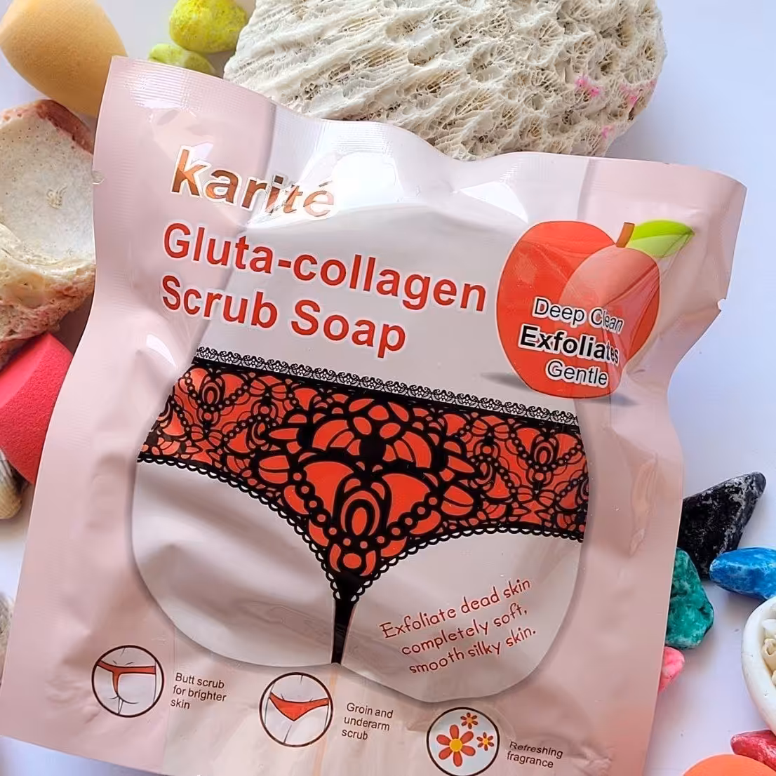 صابون اسکراب قلبی بیکینی