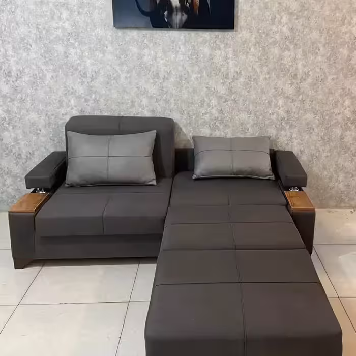 مبل تختخوابشو مدل دوقلو ، امکان باز و بسته شدن به صورت جدا گانه،اسکلت فلزی برای هر کدام (پس کرایه)