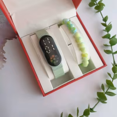 ساعتمچی ال ای دی سبز رنگ led