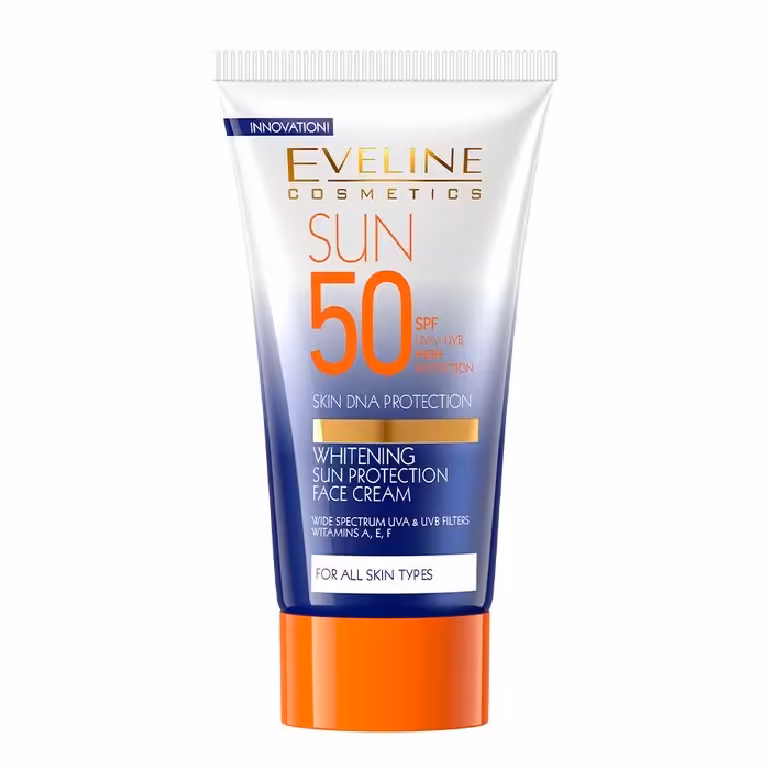 ضدآفتاب اولاین ضد لک و روشن کننده با spf 50 حجم 50 میل مناسب انواع پوست