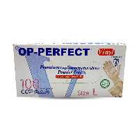 دستکش وینیل اپی پرفکت جعبه 100 عددی سایز لارج