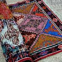 ورنی دستبافت اعلاجنس پشم شور شده ابعاد 50 در 100