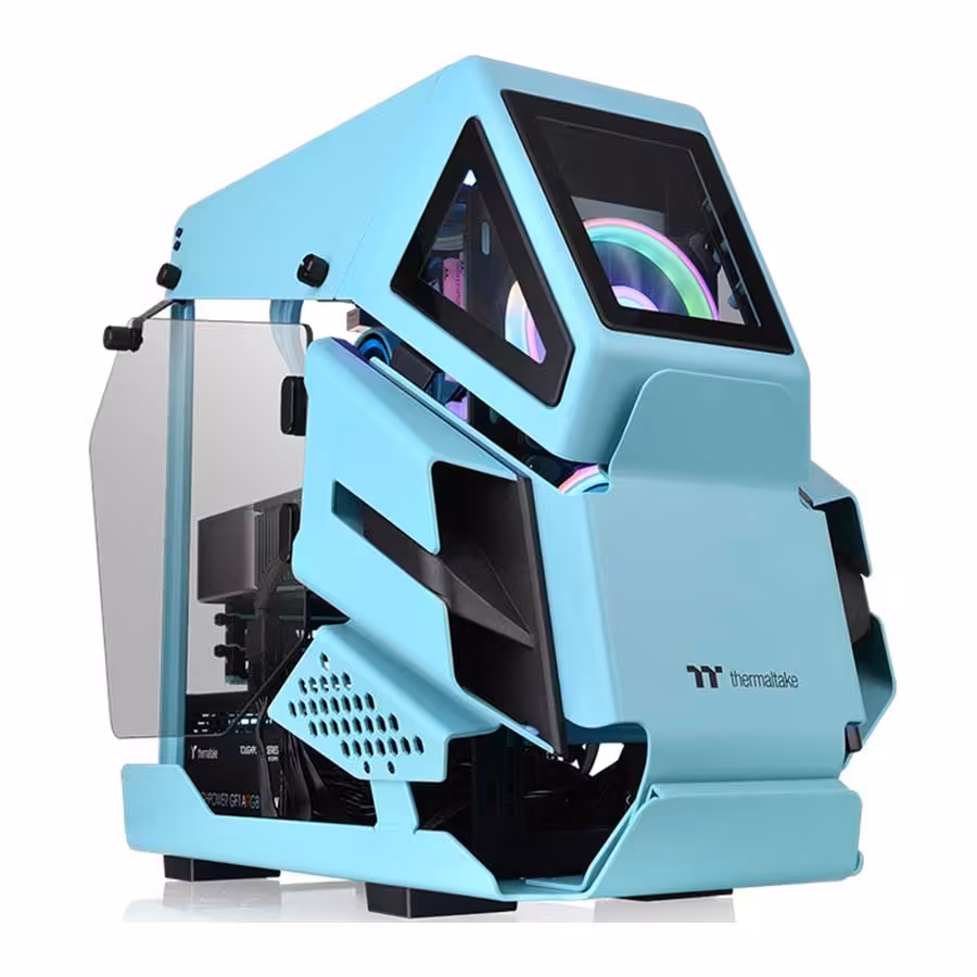 قیمت و خرید کیس کامپیوتر ترمالتیک مدل AH T200 Turquoise | یاس ارتباط