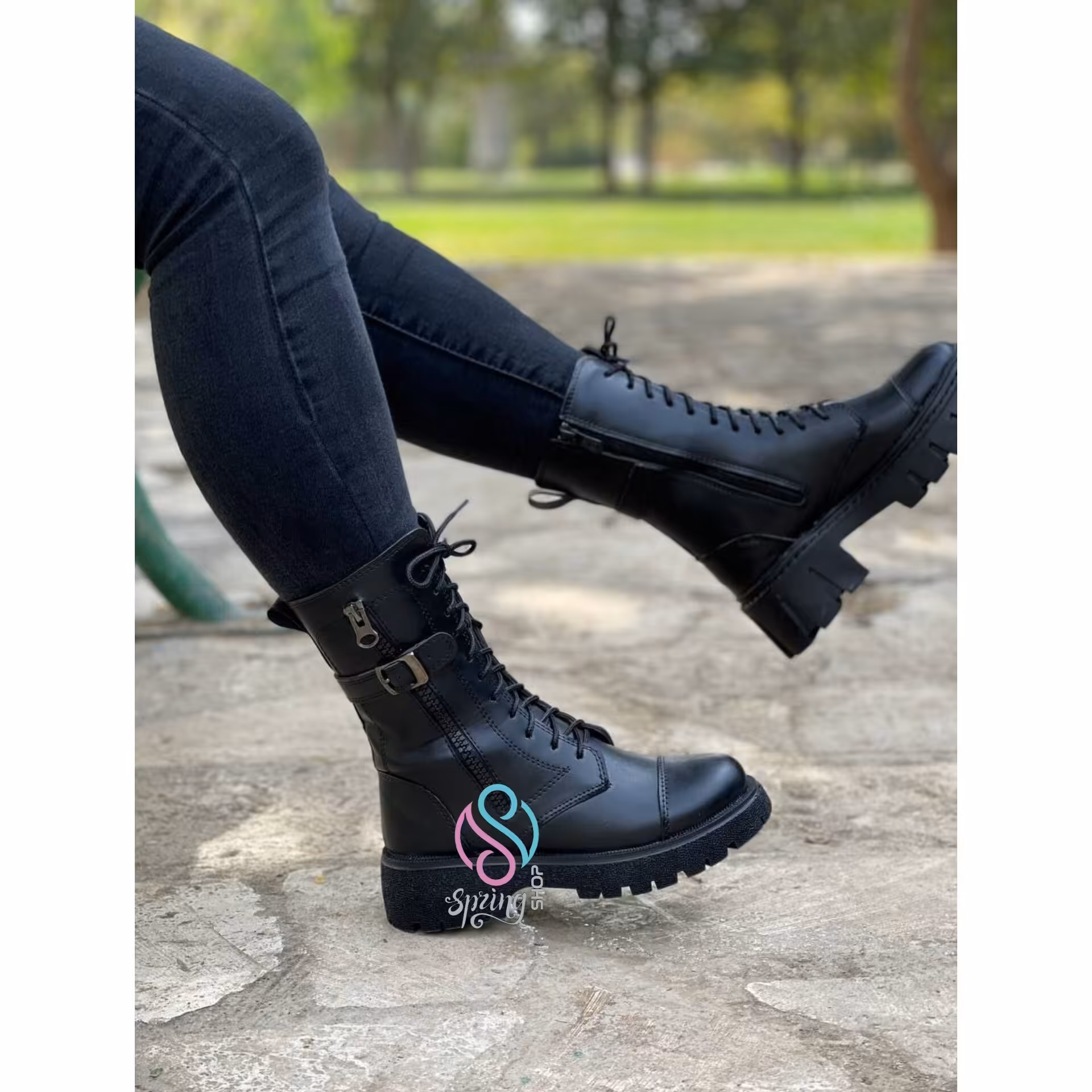 بوت زنانه_ 
 بوت سگکدار دوطرف زیپ 
کد 1480
