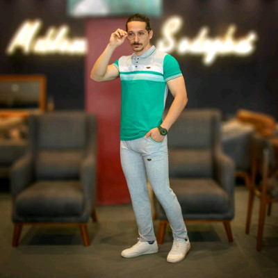 ست تیشرت شلوار مردانه لباس راحتی سبز در چهار سایز
