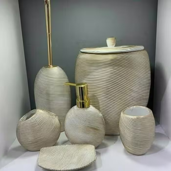 ست سرویس بهداشتی ضدآب مدل گرافیکی