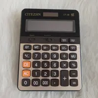 ماشین حساب، سیتیژن CT_3B، سه صفر، 12 رقم، باتری و پنل خورشیدی