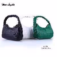 کیف زنانه سها مدل پاسپورتی گندمی دسته بافتی در پنج رنگ سنگین و رنگین با بند نرم 