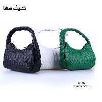 کیف زنانه سها مدل پاسپورتی گندمی دسته بافتی در پنج رنگ سنگین و رنگین با بند نرم 
