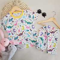 ست تیشرت و شلوارک اسپرت دایناسوری