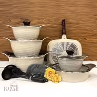 سرویس 15 پارچه کرم گرانیتی رز یونیک کد 7984