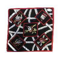 دستمال سر و گردن طرح اسکلت رنگی 5