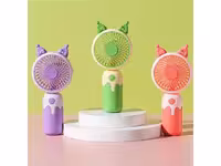 مینی فن شارژی (مینی پنکه رومیزی) تک سرعت طرح کرومی