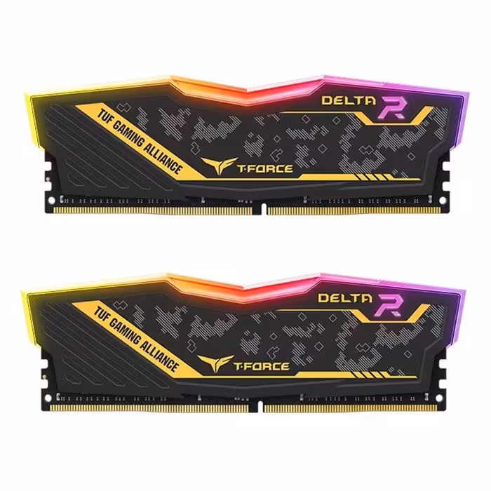 رم دوکاناله تیم گروپ مدل DELTA TUF Gaming Alliance RGB با حافظه 16 گیگابایت و فرکانس 3200مگاهرتز