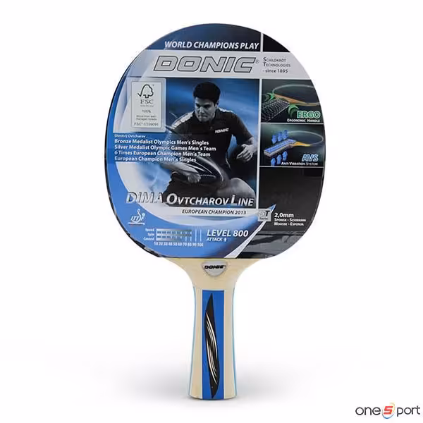 راکت پینگ پنگ دونیک 800 سری Ovtcharov line