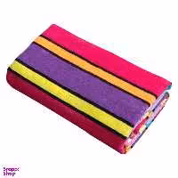 حوله حمام ماندگار طرح راه راه سایز 70x130 سانتی‌متر