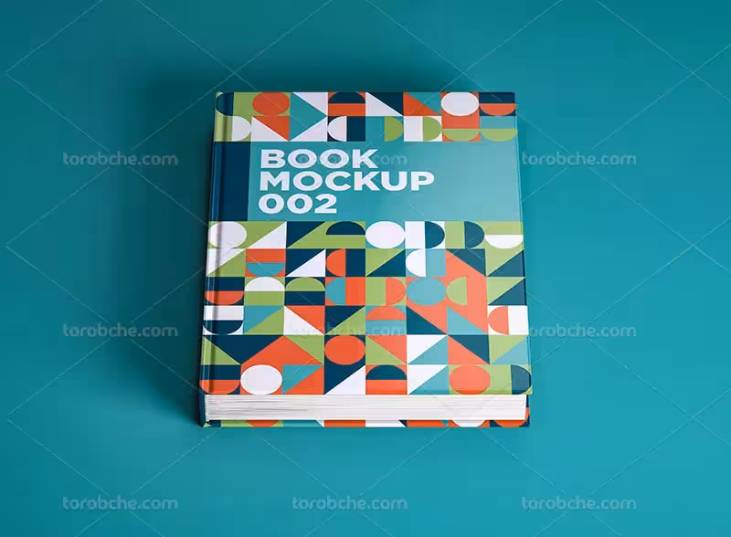 طرح موکاپ جلد کتاب لایه باز با کیفیت | گرافیک با طعم تربچه