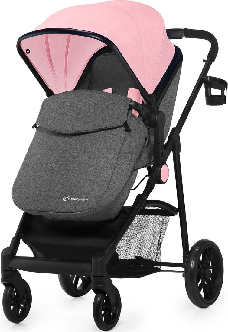کالسکه کریر کیندرکرافت 2 تکه مدل جولی رنگ صورتی kindercraft july/ pink