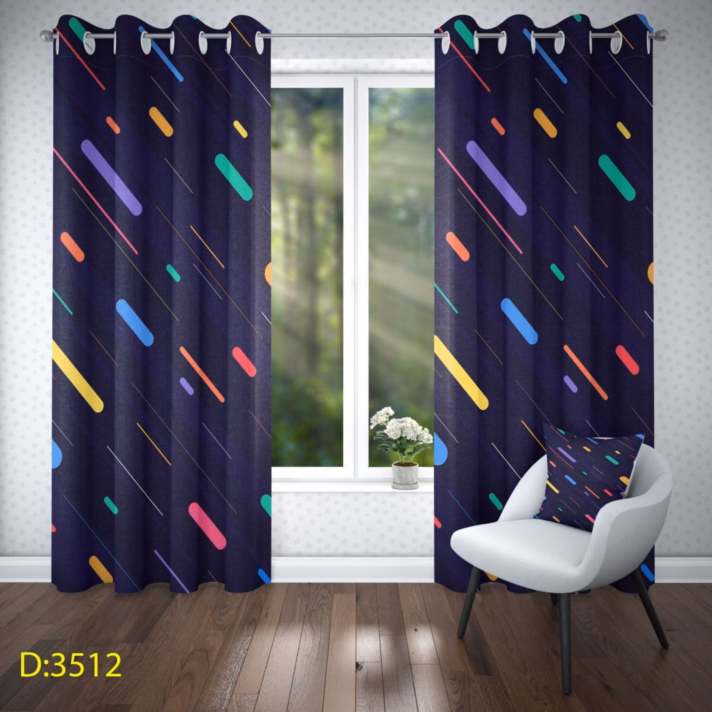 پرده تصویری چاپی - کد 3512