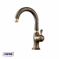 شیر روشویی متحرک تیدا زیتونی طلایی کاویان