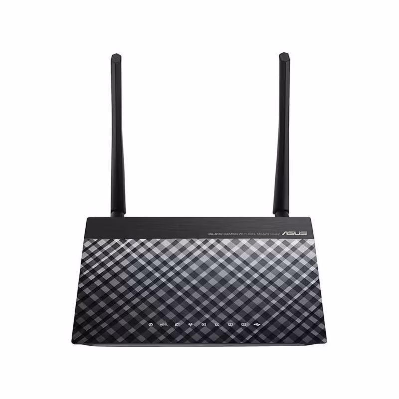 مودم روتر ADSL2 Plus بی سیم N300 ایسوس مدل DSL-N14U-b1