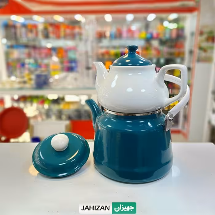 کتری و قوری لعابی لایت مدل 6734