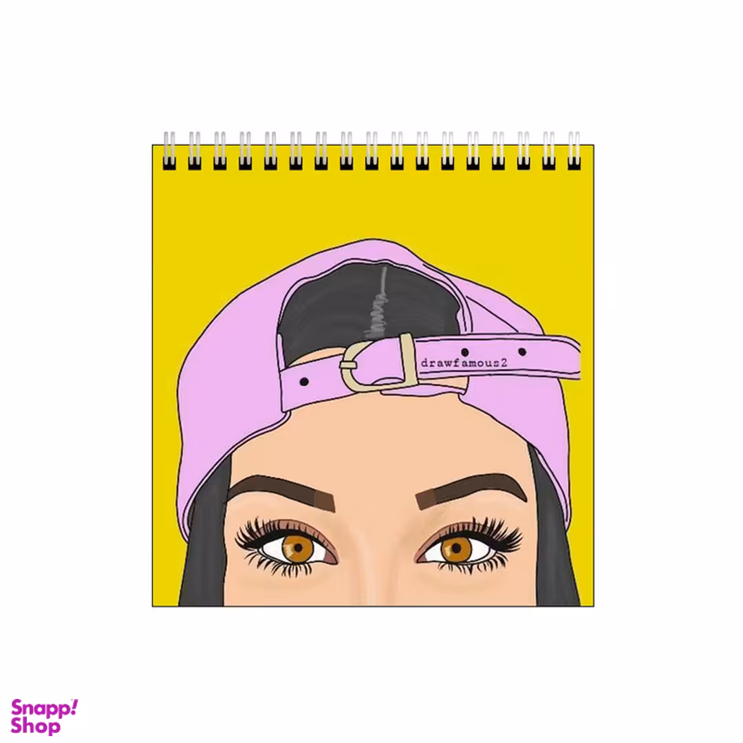 دفتر طراحی بامبیلیپ طرح دختر و کلاه مینیمال کد 2849463