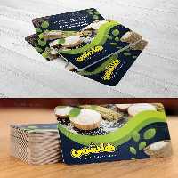 طرح کارت ویزیت برنج فروشی | گرافیک با طعم تربچه