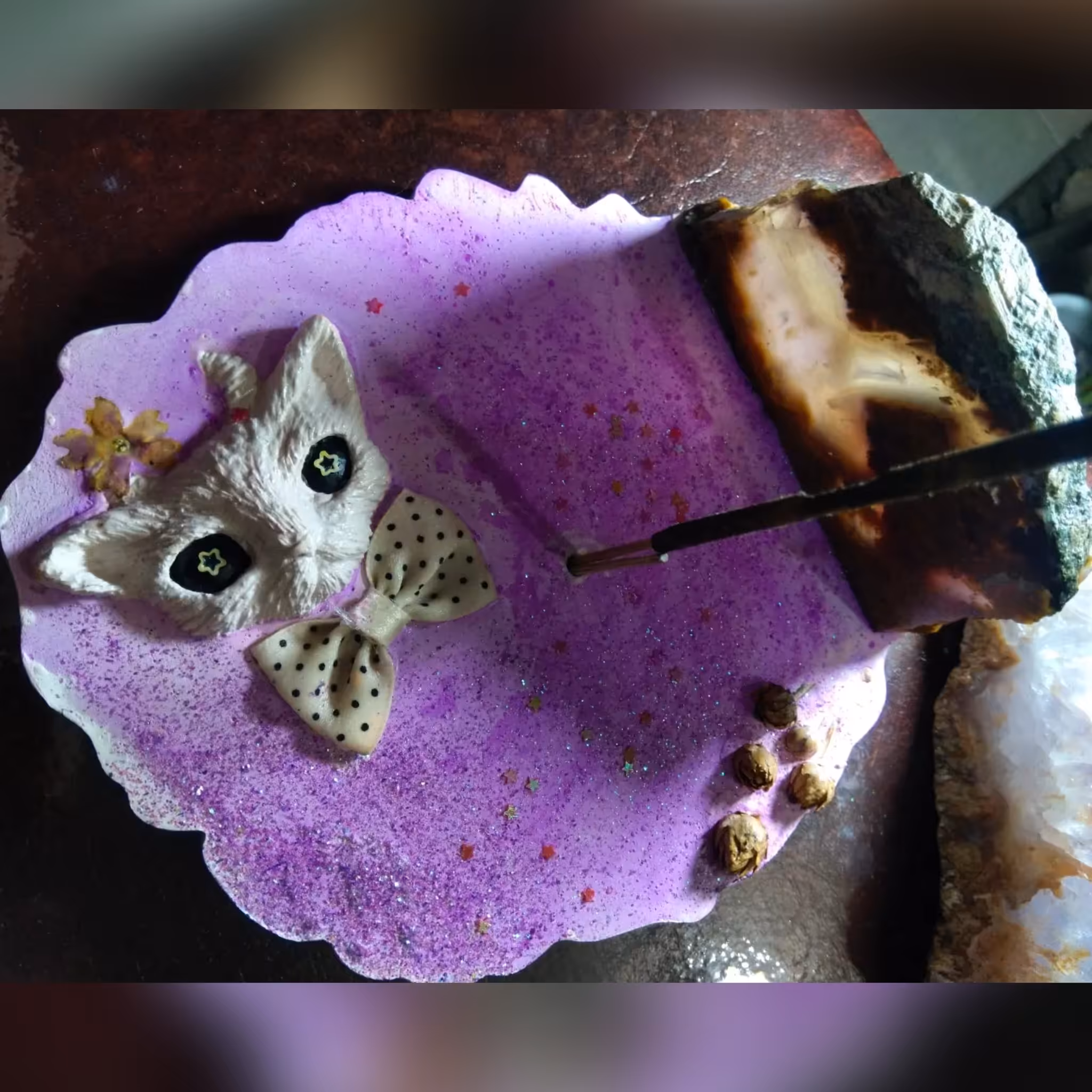 جاعودی دست ساز طرح گربه