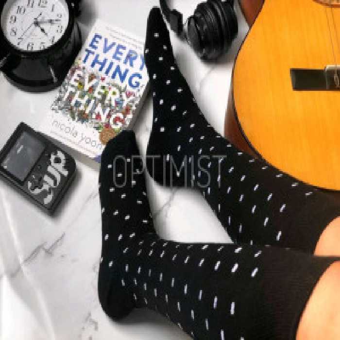 جوراب زیرزانو خال خالی نخ پنبه فری سایز