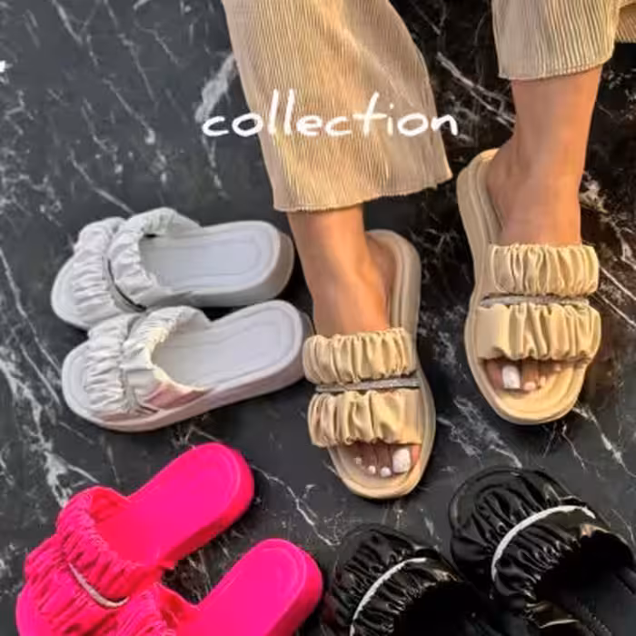 دمپایی شیک چروک