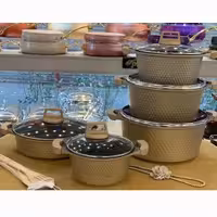 سرویس قابلمه 12 پارچه سه بعدی گرانیت مارک یونیک