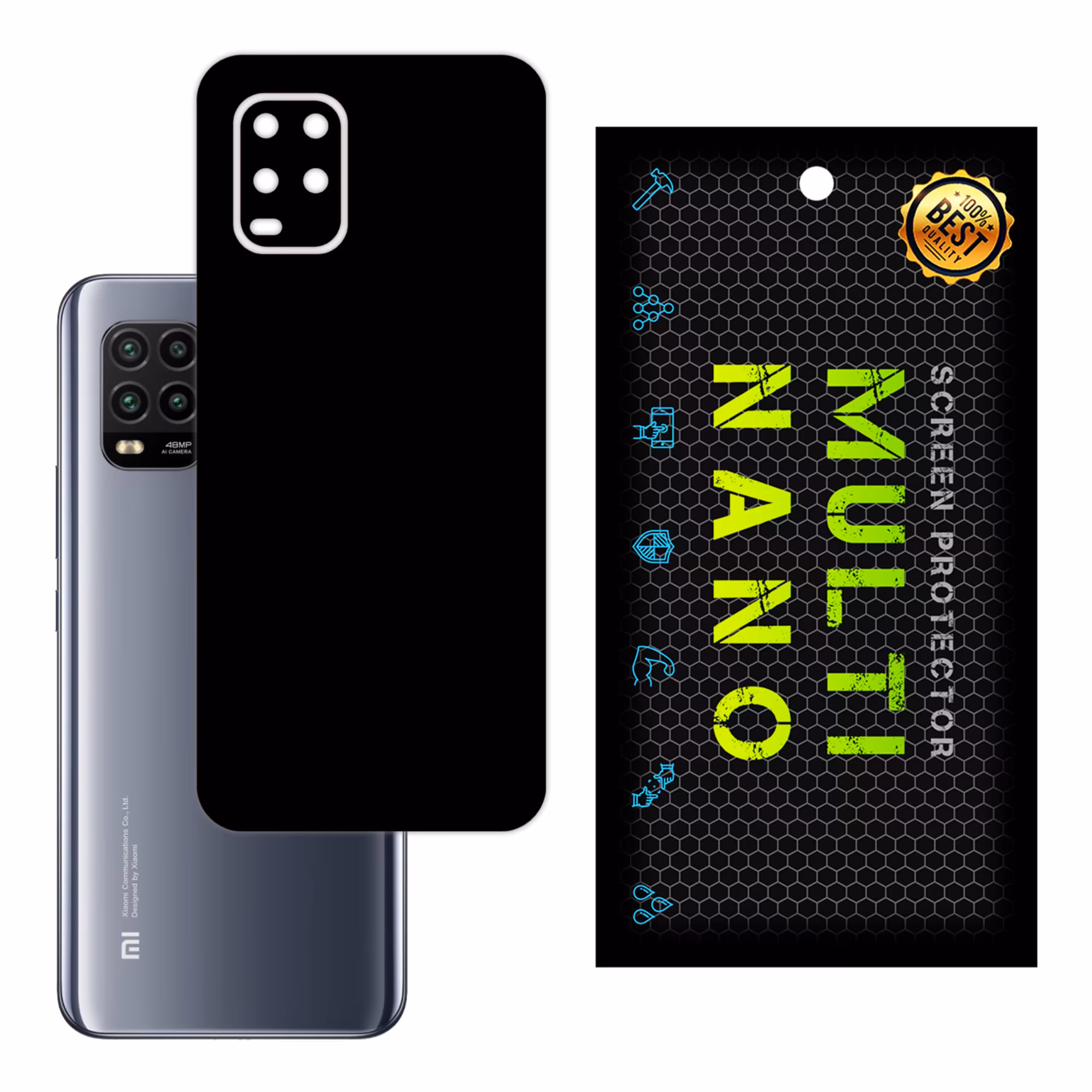 برچسب پوششی MultiNano مدل X-F1M-Black برای پشت  موبایل شیامی Mi  10 Lite 