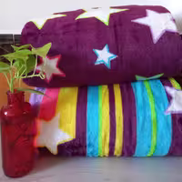 پتو ژله ای یک نفره تیسا ...جنس ضخیم طرح ستاره ...ابعاد150*220