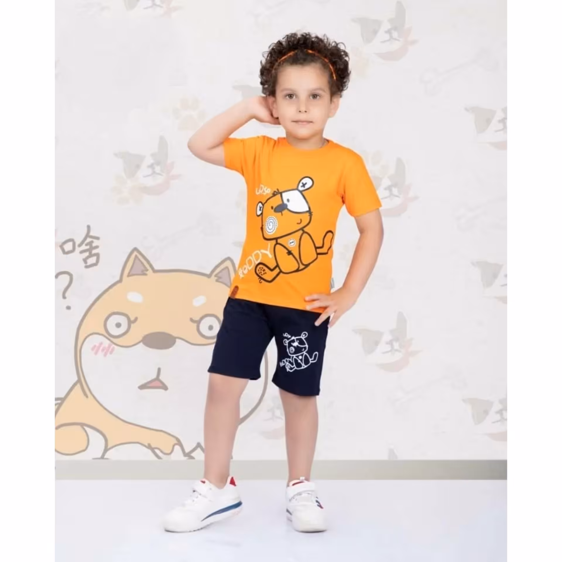 لباس بچگانه بلوز شلوارک طرح تدی