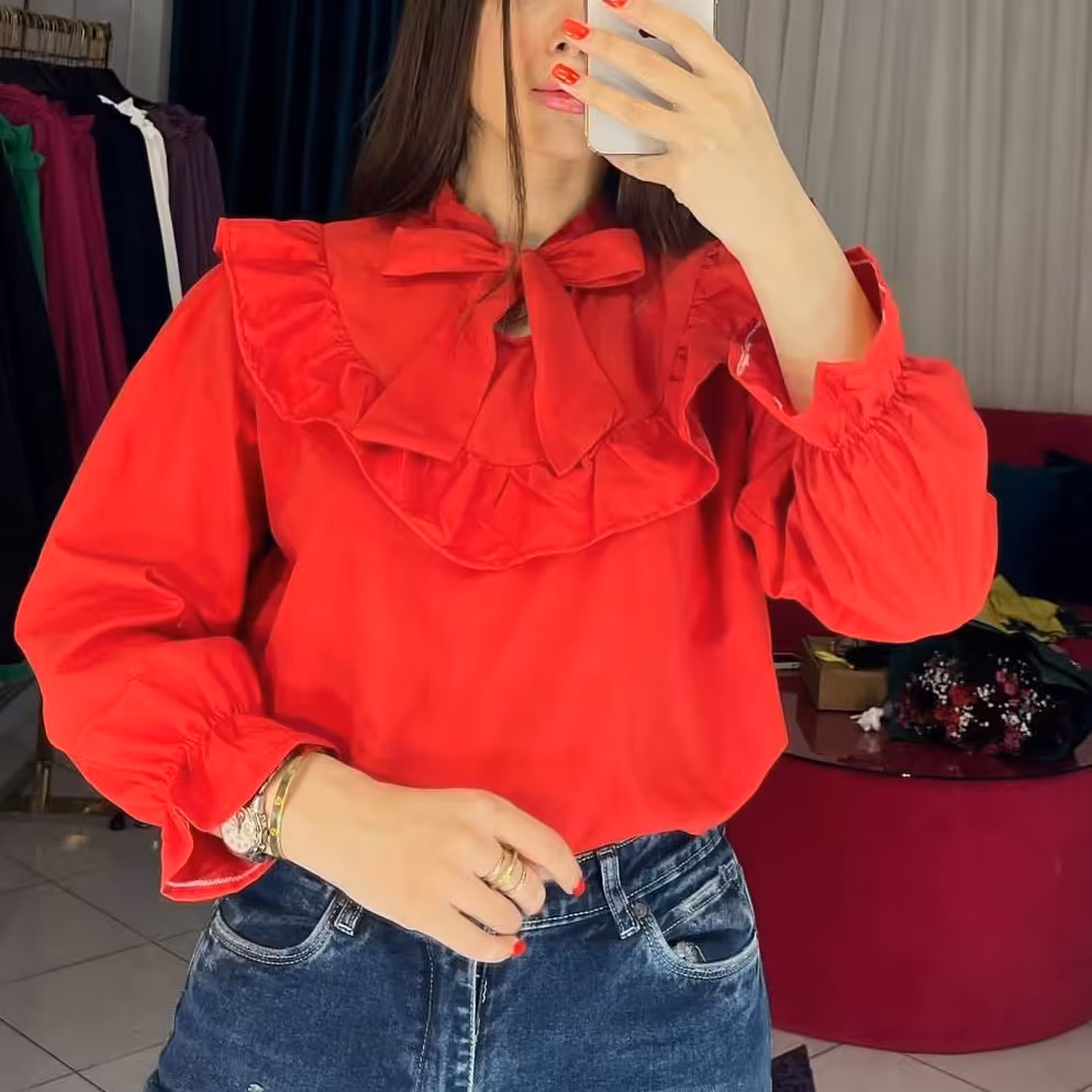 شومیز چین دار