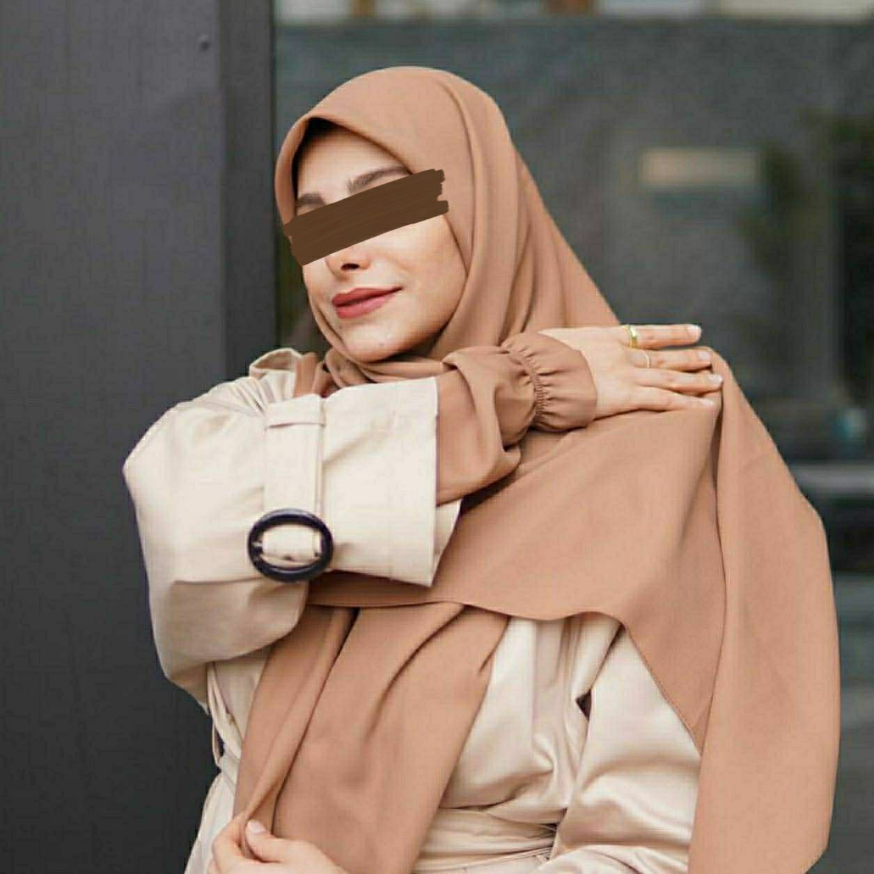 ست روسری و ساق دست کرپ حریر