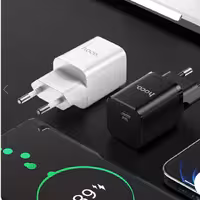 شارژر دیواری N19 PD 25W هوکو به همراه کابل مدل تایپ سی به تایپ سی
