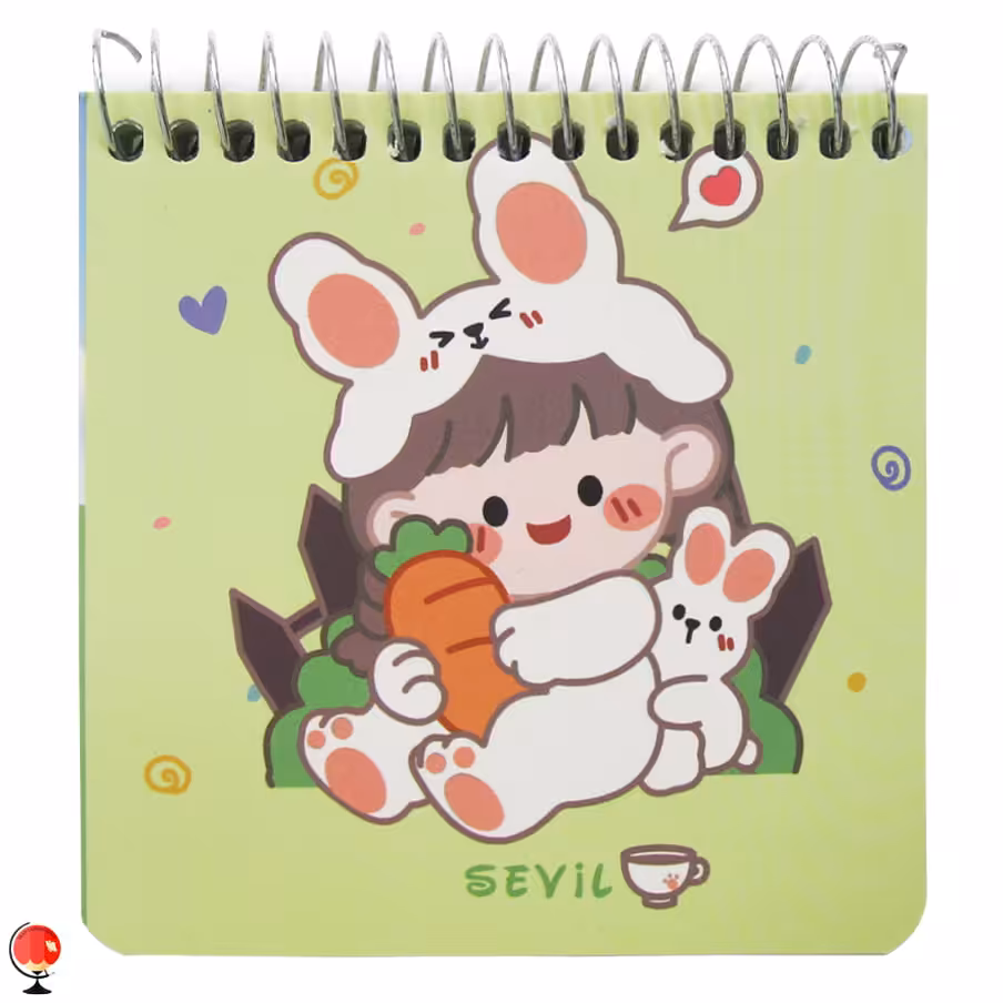 دفترچه یادداشت فانتزی مربعی سویل طرح هویج