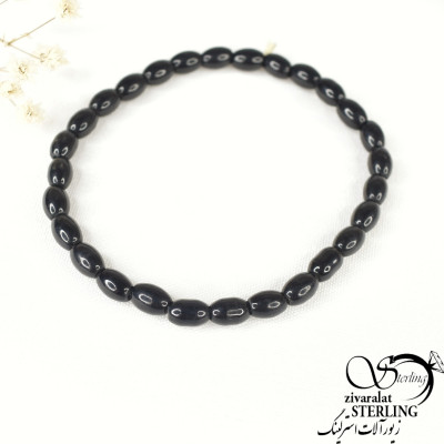 دستبند مشکی مهره ایی کد7505