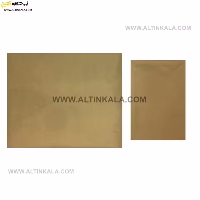 سرویس ملحفه کشدوز یکنفره دوتکه سایز 120×200 ساده رنگ بژ