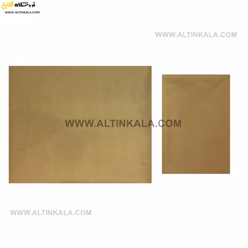 سرویس ملحفه کشدوز یکنفره دوتکه سایز 120×200 ساده رنگ بژ