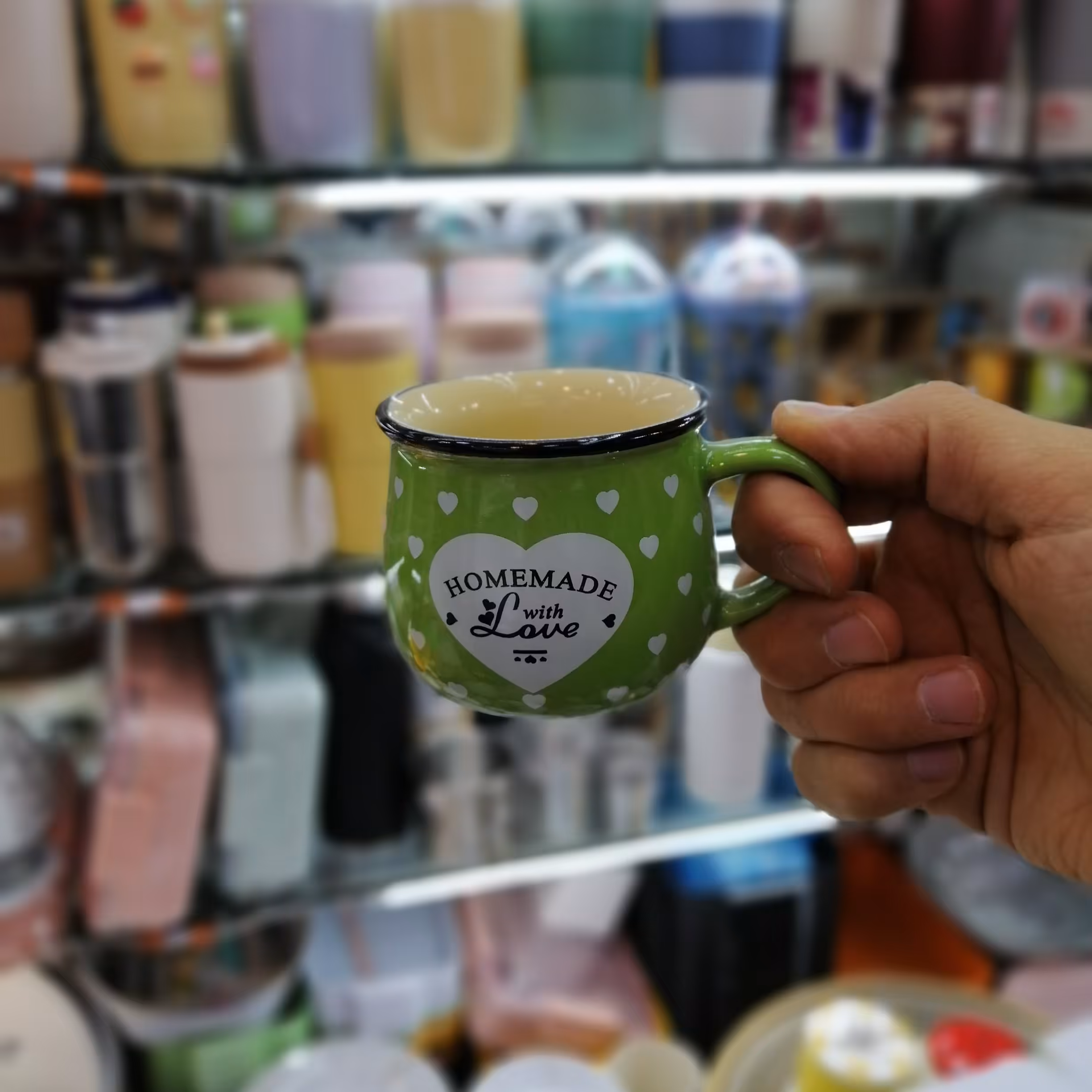 لیوان سرامیکی دسته دار لاو4 love سایز 2