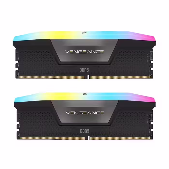 حافظه رم دسکتاپ کورسیر مدل CORSAIR Vengeance RGB 64GB DDR5 CL40  5600Mhz Dual